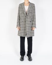 Load image into Gallery viewer, FW15 Black &amp; White Checked Boucle Coat