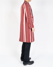 Load image into Gallery viewer, FW19 Red Jacquard Striped Coat