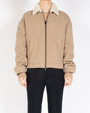 Load image into Gallery viewer, FW20 Beige Wool Aviator with Shearling Collar Sample