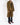 FW18 Olive Embossed Wool Overcoat with Satin Patch