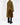 FW18 Olive Embossed Wool Overcoat with Satin Patch