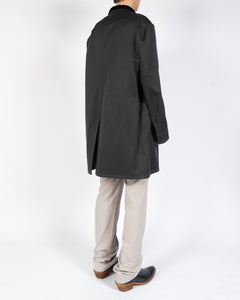FW19 Grey Workwear Coat with Leather Pocket