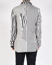 Load image into Gallery viewer, SS18 Disturbed Striped Silk Blazer 1 of 1 Sample