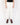 FW19 White Cotton Trousers with Chevron Waistband