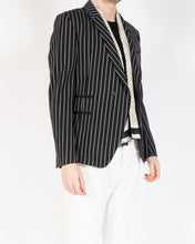 Load image into Gallery viewer, SS18 Black &amp; White Pinstriped Blazer