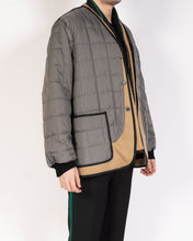 Load image into Gallery viewer, FW19 Grey &amp; Beige Double Layered Quilted Jacket