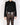 SS18 Black Cropped Double Breasted Wool Blazer