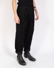 Load image into Gallery viewer, FW19 Black Belted Cotton Trousers