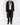 SS19 Black Silk Mix Perignor Robe Coat