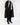SS19 Black Silk Mix Perignor Robe Coat