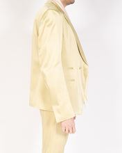 Load image into Gallery viewer, FW19 Yellow Satin Shawl Collar Blazer
