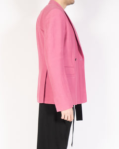 FW17 Pink Double Breasted Wool Blazer