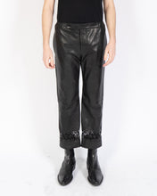 Load image into Gallery viewer, SS19 Lasercut Leather Trousers
