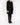 SS18 Black Painter Coat with White Contrast Stitching