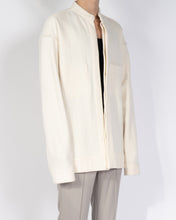 Load image into Gallery viewer, FW20 Oversized Ivory Mandarin Collar Shirt