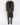 SS19 Green Waxed Viscose Perignor Robe Coat
