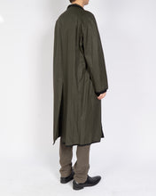 Load image into Gallery viewer, SS19 Green Waxed Viscose Perignor Robe Coat