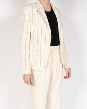 Load image into Gallery viewer, SS18 Cream Striped Blazer