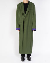 Load image into Gallery viewer, SS20 Green Belted Viscose Robe Coat