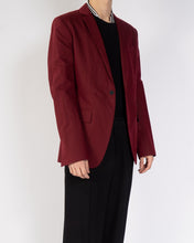 Load image into Gallery viewer, FW17 Classic Red Burgundy Wool Blazer