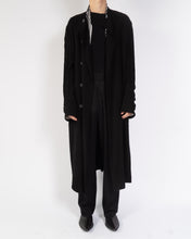 Load image into Gallery viewer, SS18 Black Long-Length Silk Coat