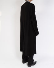 Load image into Gallery viewer, SS18 Black Long-Length Silk Coat