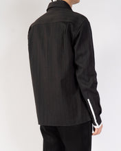 Load image into Gallery viewer, FW19 Black Striped Shirt with White Trimming