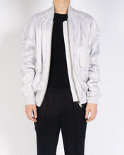Load image into Gallery viewer, SS17 Light Grey Silk Bomber