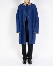 Load image into Gallery viewer, FW19 Oversized Blue &amp; Black Wool Coat