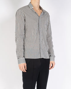 SS18 Black & White Striped Cotton Shirt