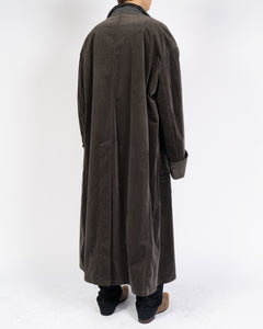 FW17 Oversized Grey Velvet Coat 1 of 1 Sample Piece
