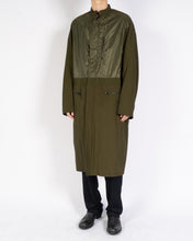 Load image into Gallery viewer, SS20 Green Nylon Army Overcoat 1 of 1 Sample