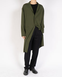 SS20 Classic Green Knit Coat