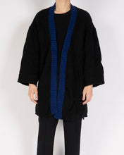 Load image into Gallery viewer, FW18 Black &amp; Blue Open Mohair Cardigan
