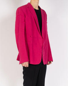 SS20 Pink Double Breasted Wool Blazer