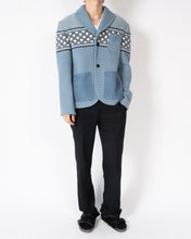 Load image into Gallery viewer, FW20 Blue Knitted Jacquard Jacket 1 of 1 Sample