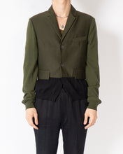 Load image into Gallery viewer, SS20 Green Knitted Hem Blazer