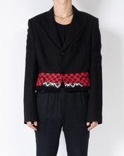 Load image into Gallery viewer, FW19 Red Checkered Embroidered Blazer