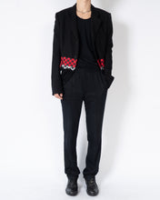 Load image into Gallery viewer, FW19 Red Checkered Embroidered Blazer