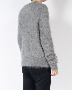 FW17 Grey Fuzzy Mohair Knit