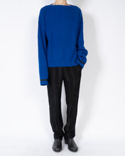 Load image into Gallery viewer, SS17 Invidia Blue Boat Neck Jumper Knit