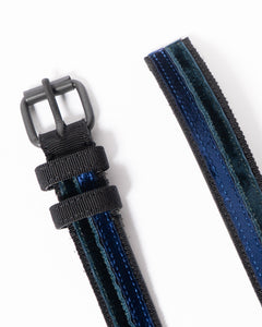 FW18 Velvet Bicolor Leather Belt