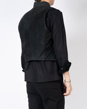 Load image into Gallery viewer, SS14 Blister Black Suede Waistcoat