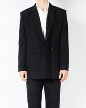 Load image into Gallery viewer, SS19 Black Blazer with Strap Collar