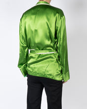 Load image into Gallery viewer, SS19 Dali Green Silk Pyjama Shirt