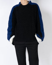 Load image into Gallery viewer, FW18 Tricolor Chunky Angora Knit Sweater