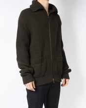 Load image into Gallery viewer, FW20 Dark Green Oversized Knit Cardigan