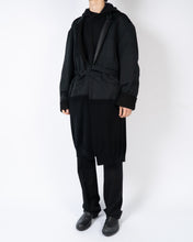 Load image into Gallery viewer, SS20 Black Mixed Fabric Painter Coat