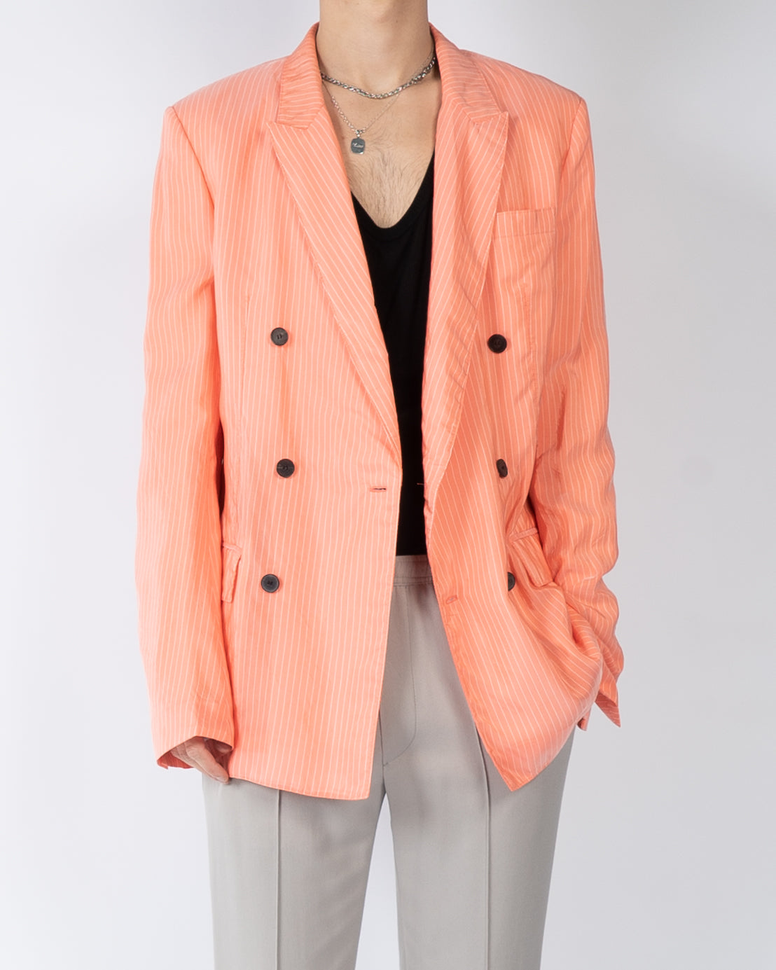 SS18 Double Breasted Salmon Blazer Sample