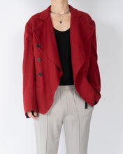 Load image into Gallery viewer, FW17 Blood Red Officers Blazer Coat 1 of 1 Sample